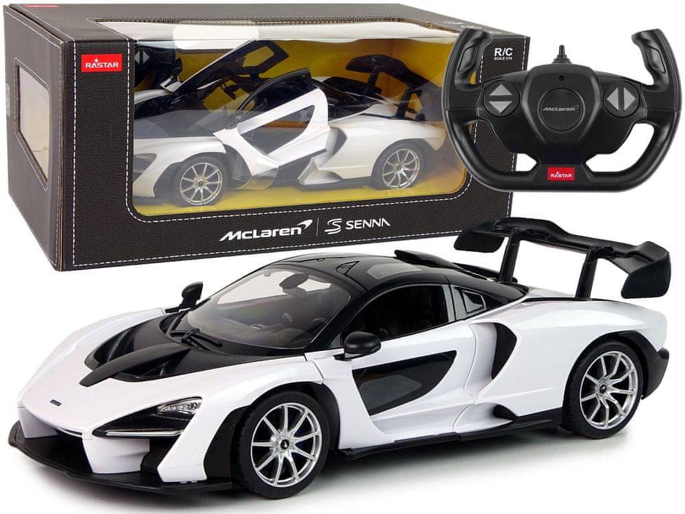 Lean-toys  R/C McLaren Senna Rastar 1:14 biely s diaľkovým ovládaním značky Lean-toys