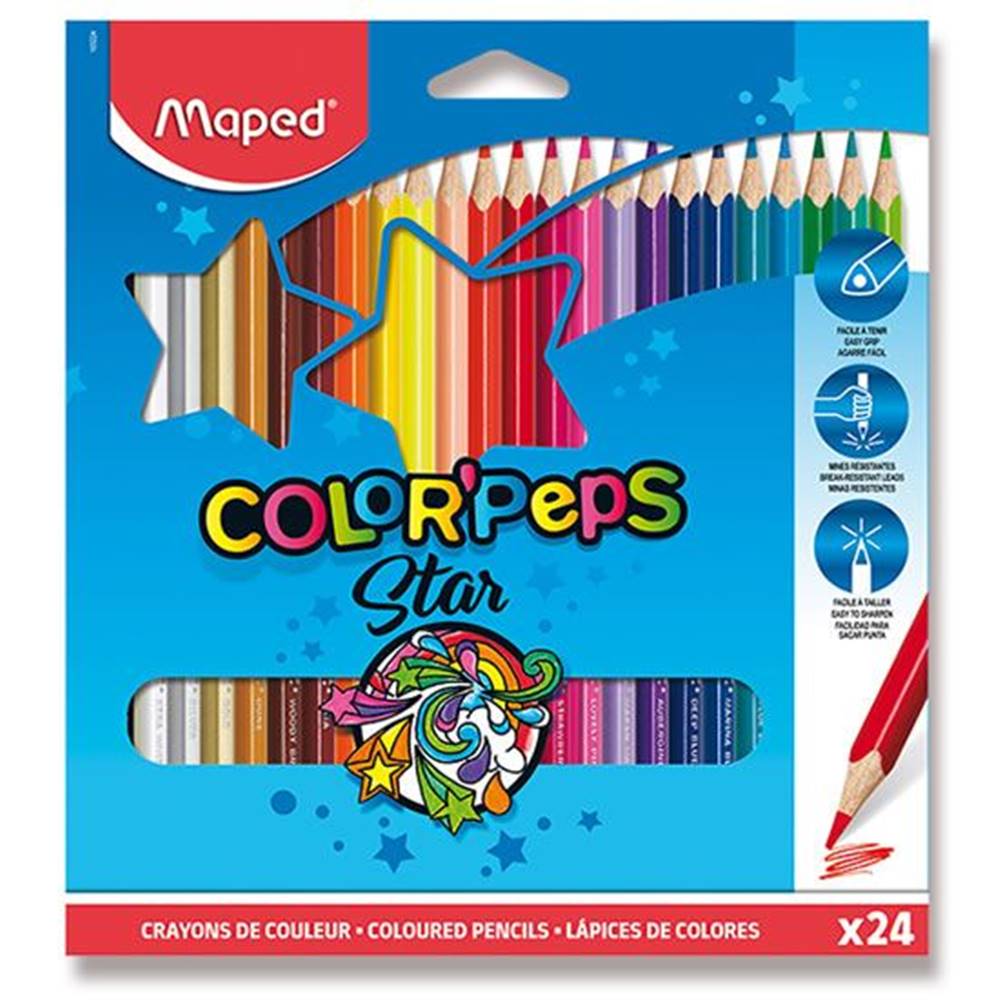  Maped - Trojhranné pastelky Color´ Peps 24 ks