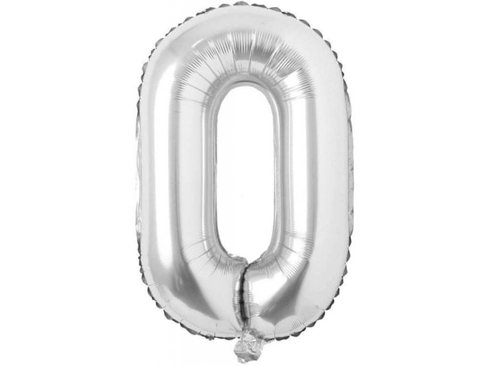  Nafukovacie balóniky čísla maxi strieborné - 0 Číslo: 3