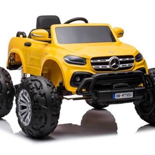 Lean-toys Mercedes DK-MT950 4x4 batériové auto zlatožltá farba
