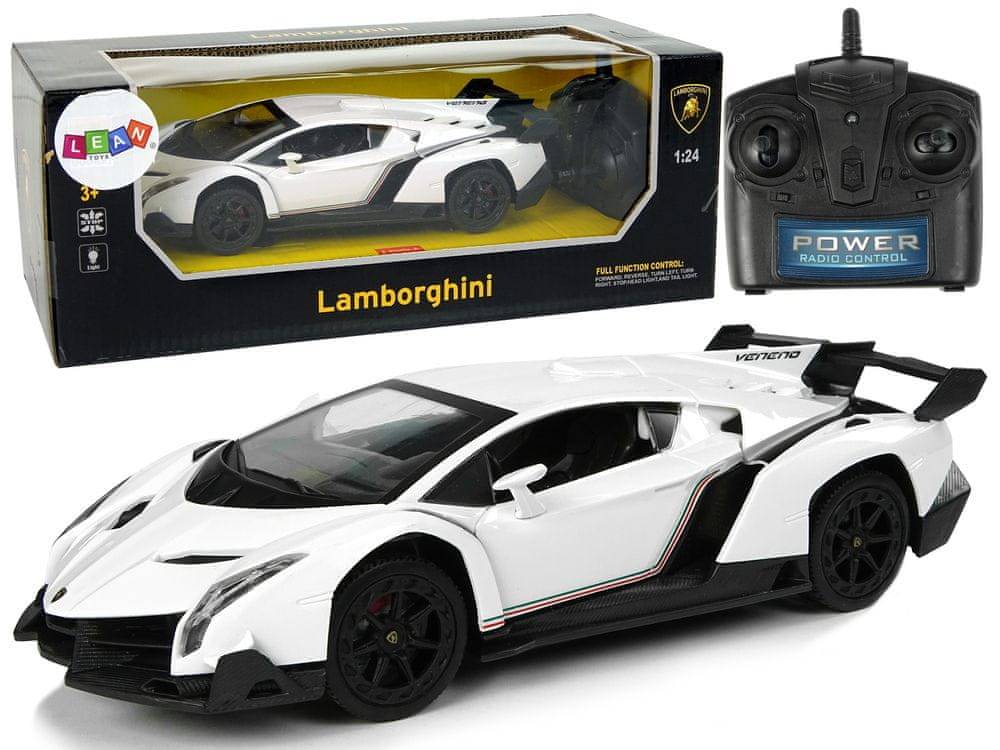 Lean-toys  Športové auto R/C 1:24 Lamborghini Veneno White 2.4 G Lights značky Lean-toys