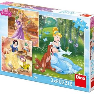 DINO  Puzzle Disney princeznej 3x55 dielikov značky DINO