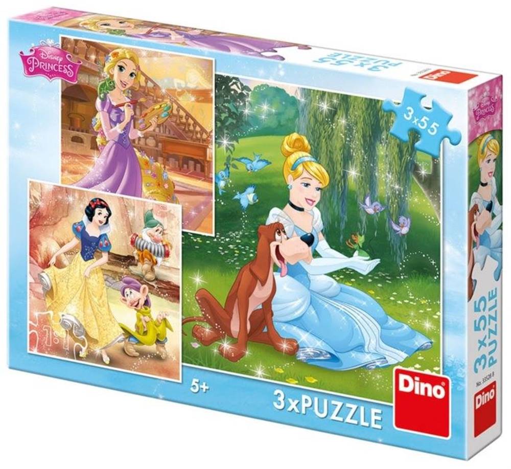DINO  Puzzle Disney princeznej 3x55 dielikov značky DINO