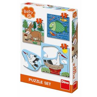 Dino Toys  Puzzle baby 3-5 - zvieratká kde žijú značky Dino Toys