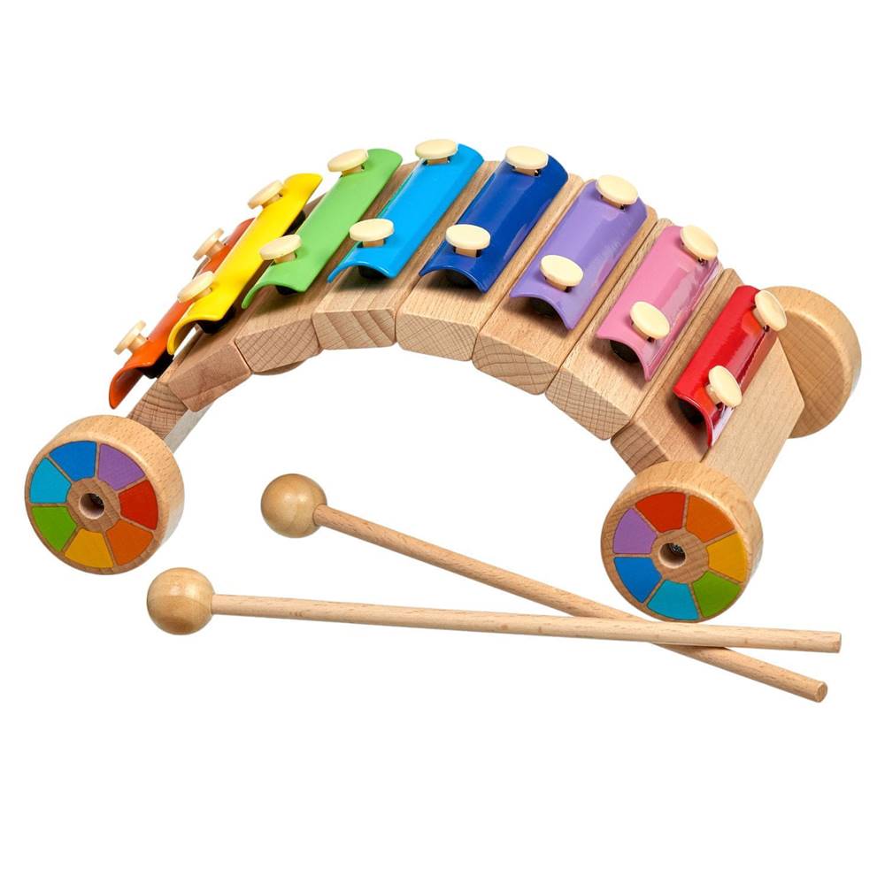 NEW BABY  Dúhový xylofón - hudobný nástroj značky NEW BABY