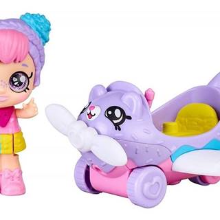TM Toys Kindi Kids Minis bábika Rainbow Kate s lietadlom