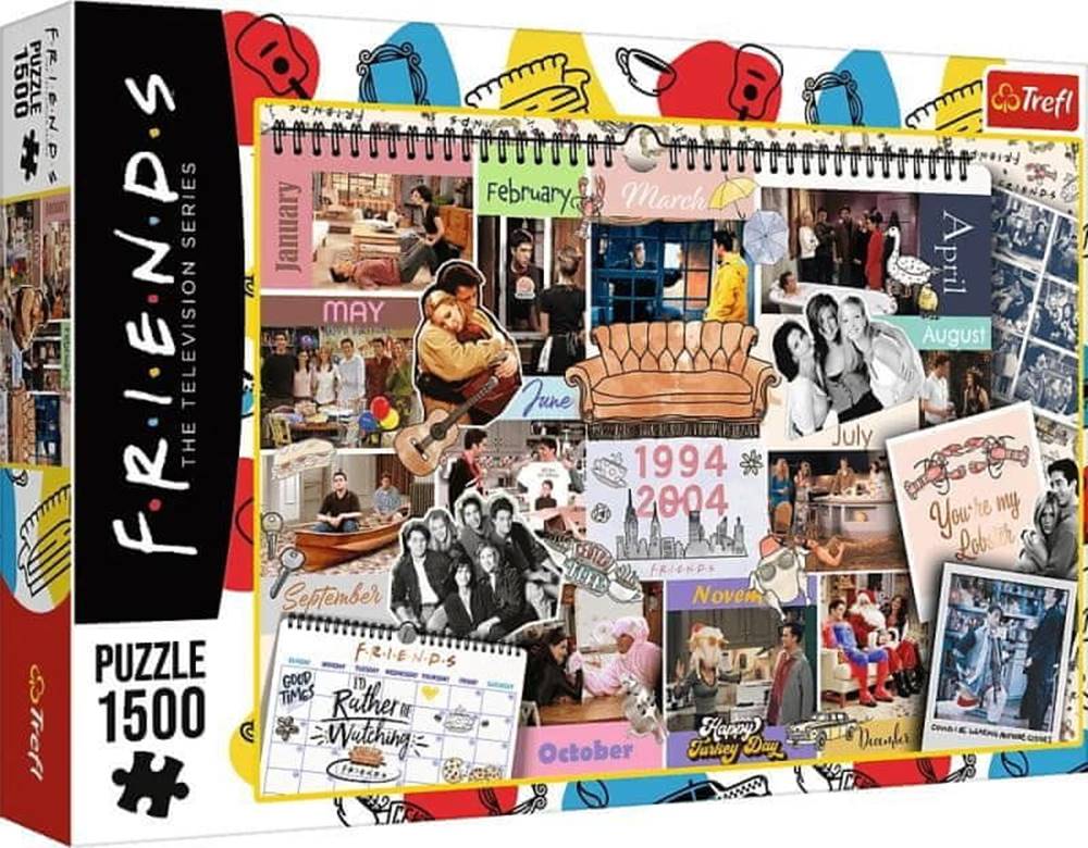 Trefl  Puzzle Priatelia Stránka z kalendára 1500 dielikov značky Trefl