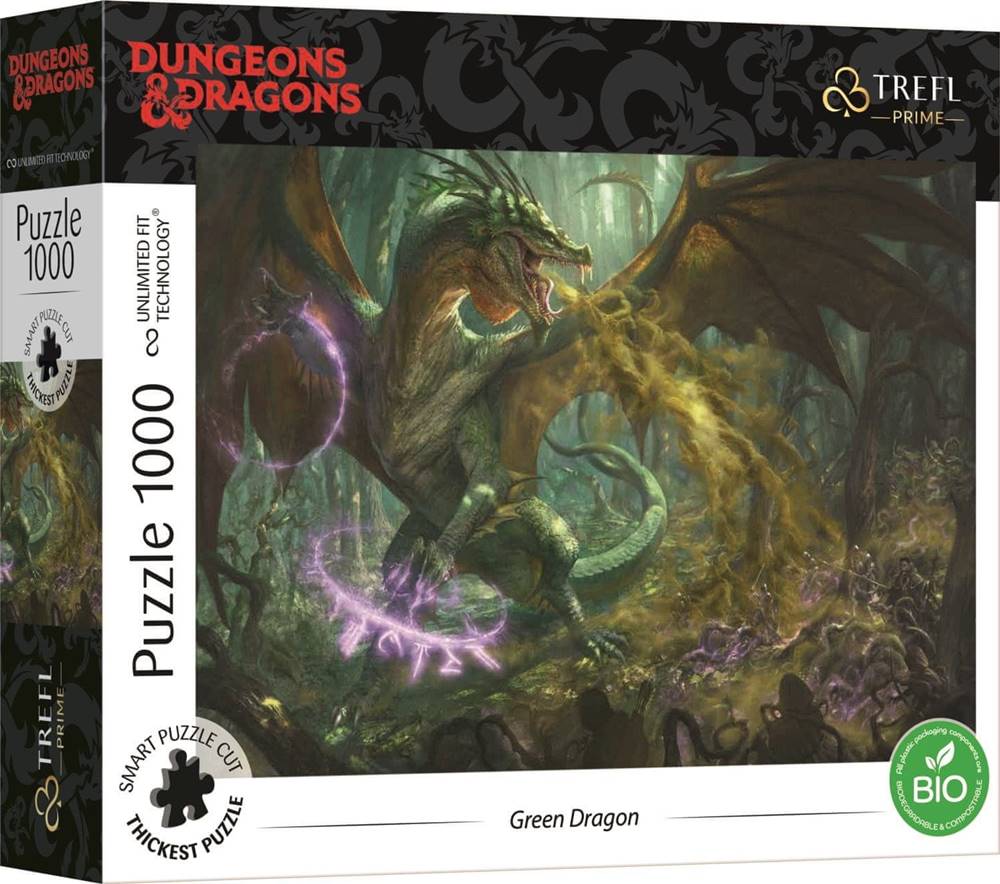 Trefl  Puzzle UFT Dungeons&Dragons: Zelený drak 1000 dielikov značky Trefl