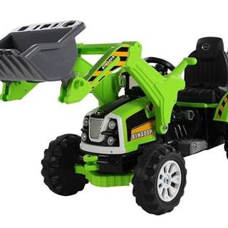 Mamido Elektrický traktor pre deti s radlicou zelený