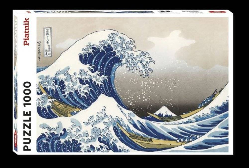 Piatnik  1000 d. Hokusai veľká vlna pri pobreží Kanagawa značky Piatnik