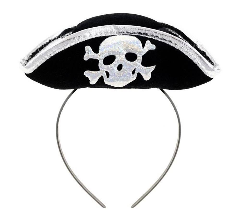  Klobúčik pirátsky - lebky na čelenke