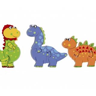 Orange Tree Toys Dřevěné mini puzzle - Dinosauři