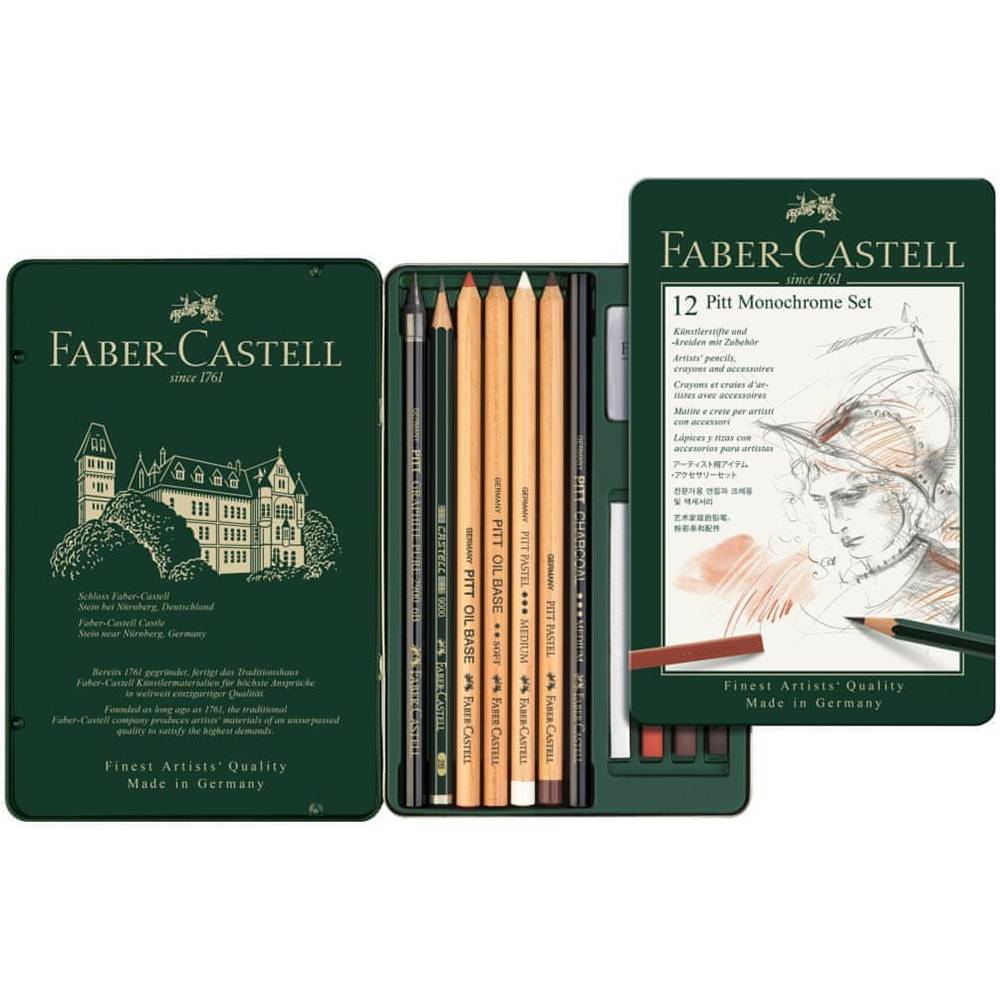 Faber-Castell  Pitt Monochrome set 12-plech značky Faber-Castell
