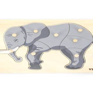 Lamps Drevená Montessori vložka - slon