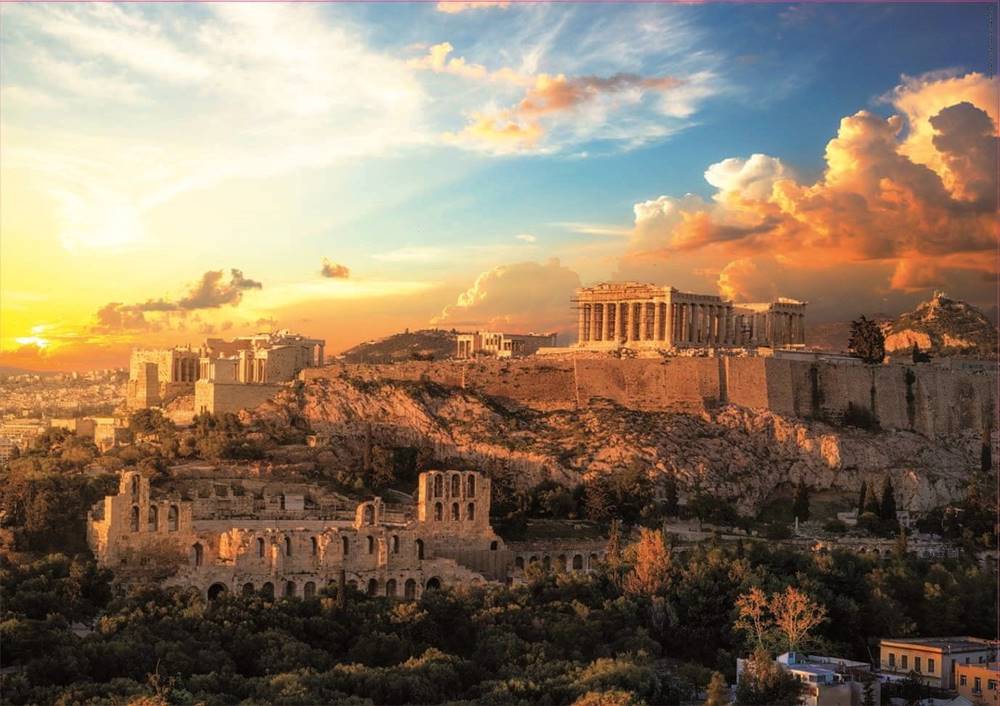 EDUCA  Puzzle Atény: Akropola 1000 dielikov značky EDUCA