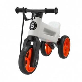 Funny Wheels  Odrážadlo Rider SuperSport biele/oranž. 2v1+popruh, výš.sedla28/30cm nos.25kg 18m+v sáčku značky Funny Wheels