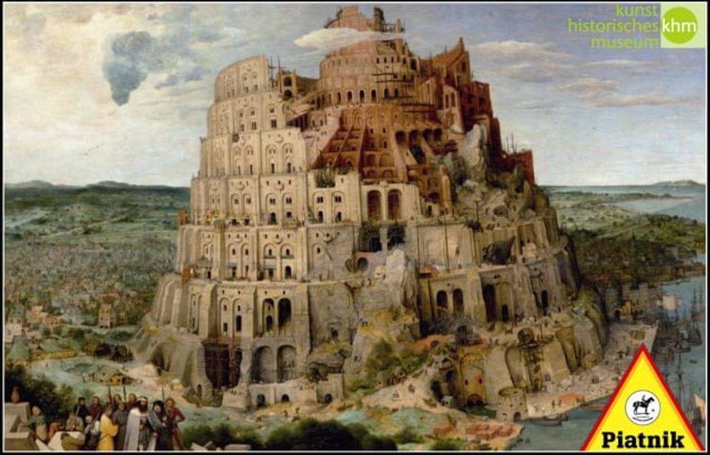 Piatnik  1000 d. Bruegel - Babylonská veža značky Piatnik