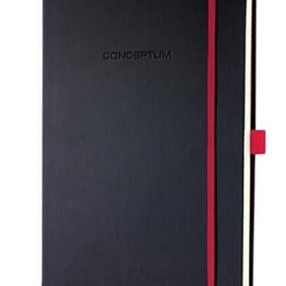 Sigel Exkluzívny zápisník Conceptum Red Edition,  čierno-červená,  A4,  linajkový,  97 listov,  tvrdé dosky,  CO661