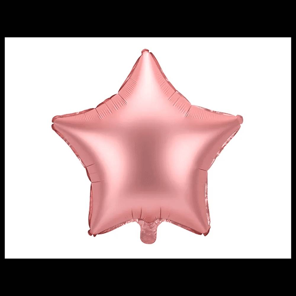 PartyDeco  Fóliový balón Hviezda,  48cm,  ružovo zlatá značky PartyDeco