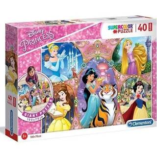 Clementoni Puzzle Supercolor Princesses Floor / 40 dielikov