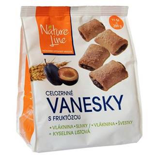 Nature Line NATURE LINE VANESKY sušienky celozrnné s fruktózou 200g (bal. 10ks)