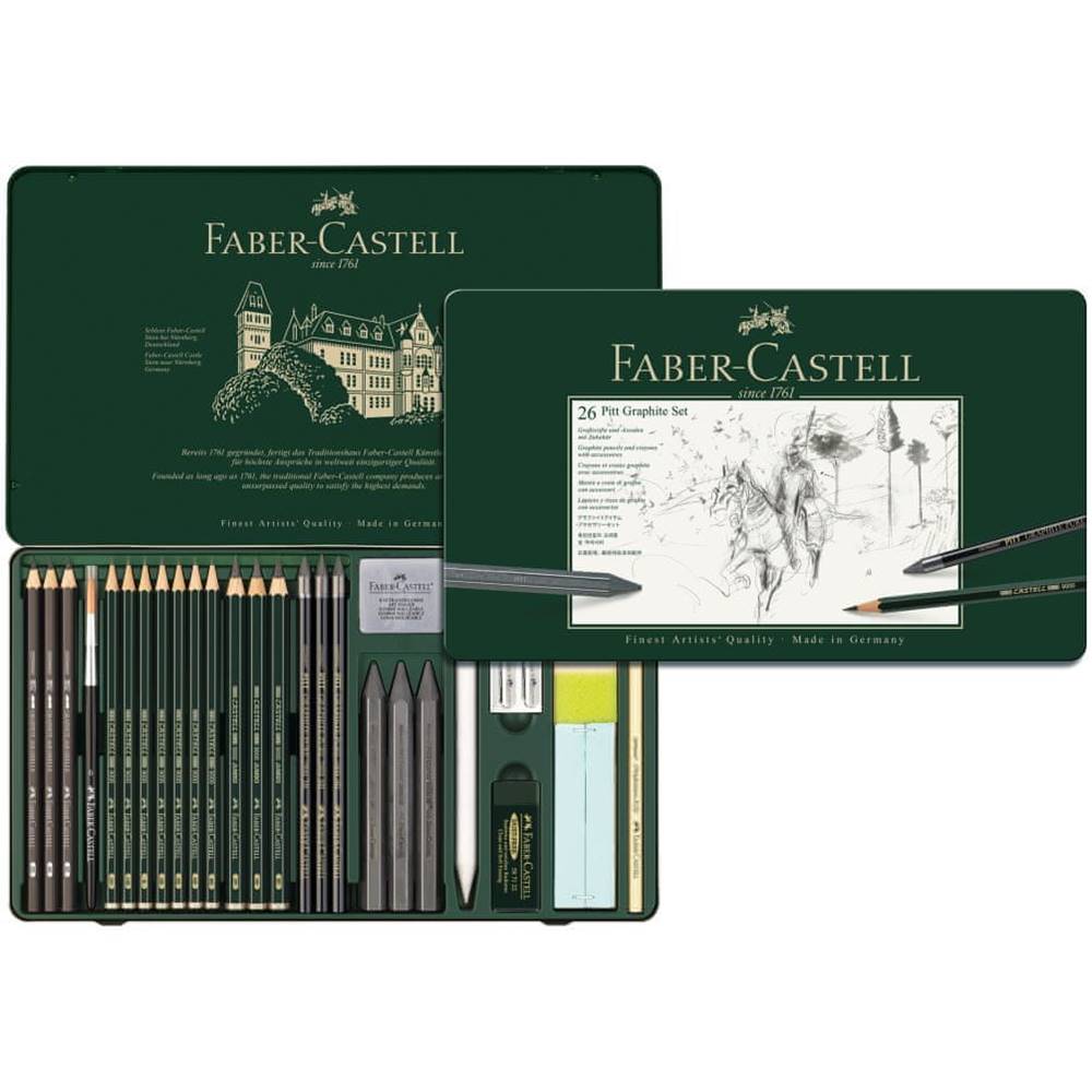 Faber-Castell  Pitt Grafit set veľký-plech značky Faber-Castell