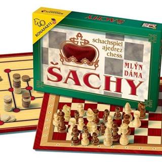 Teddies Šach,  dáma,  mlyn - spoločenská hra v krabici