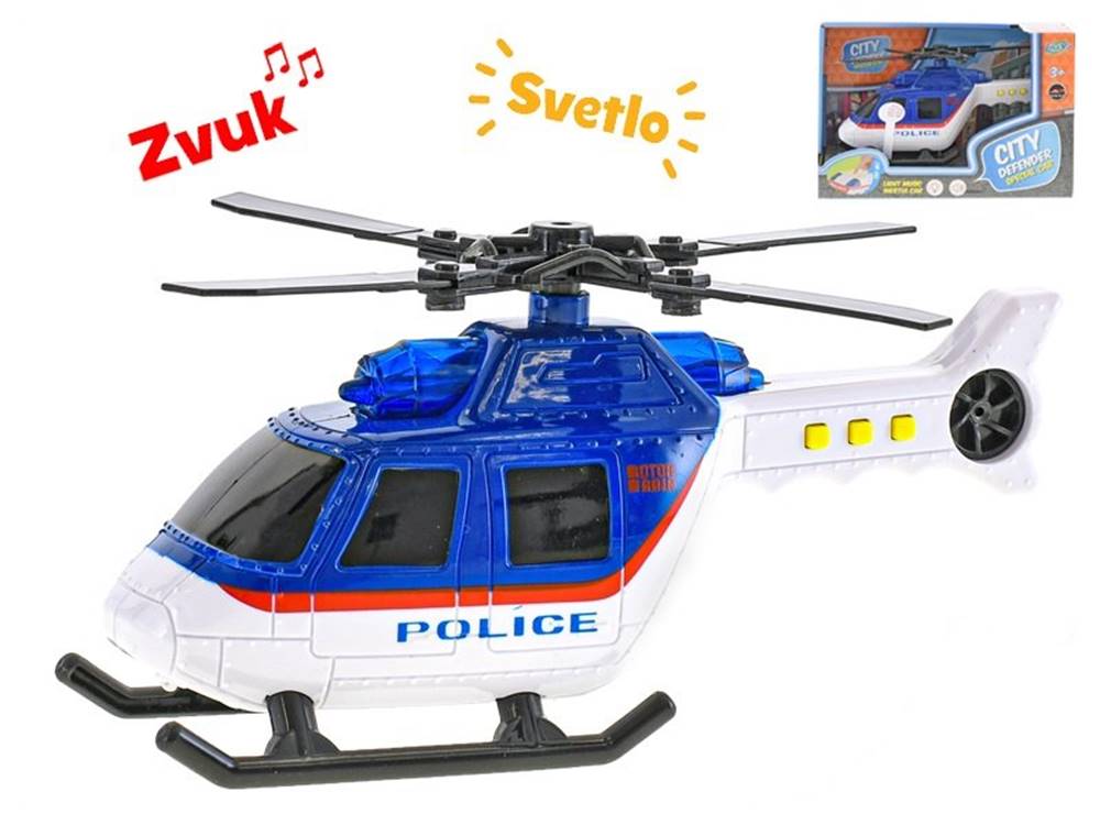 Mikro Trading  Vrtuľník polícia s efektmi 18cm značky Mikro Trading