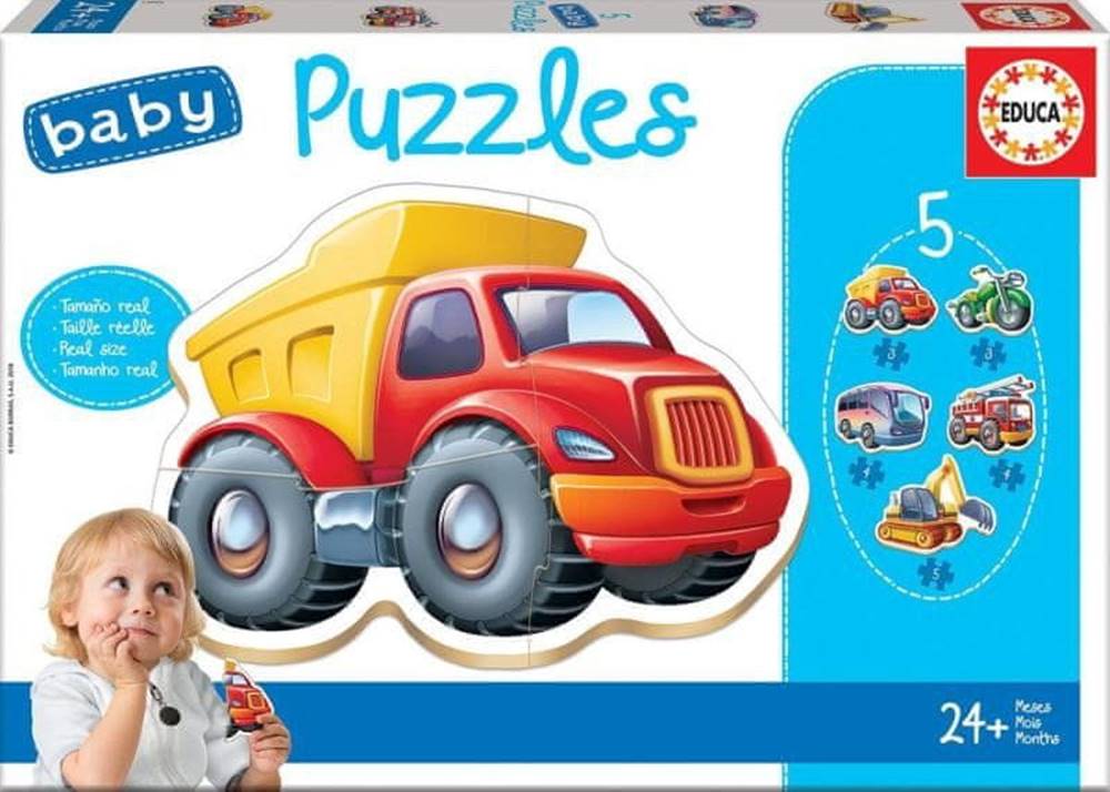 Trefl  Puzzle Baby Vozidlá 5v1 (3-5 dielikov) značky Trefl