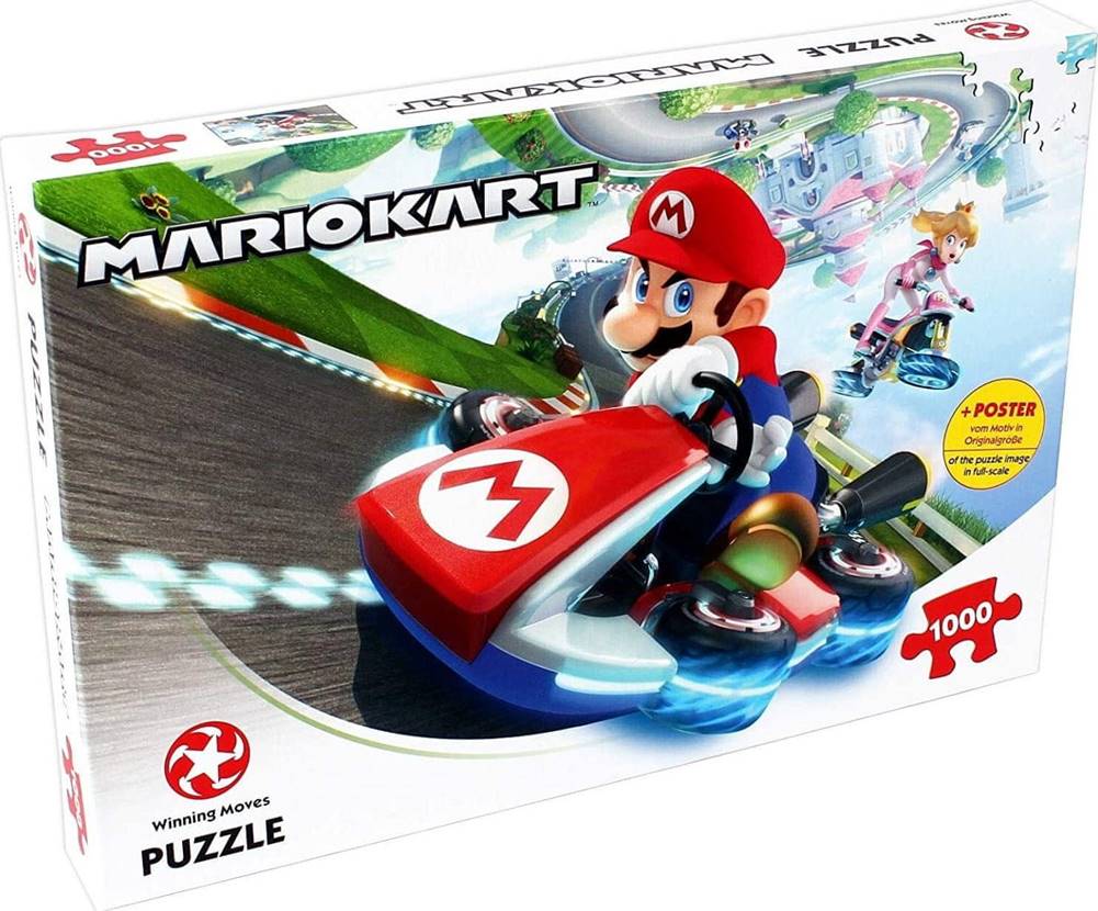 Winning Moves  Puzzle Mario Kart Fun Racer 1000 dielikov značky Winning Moves