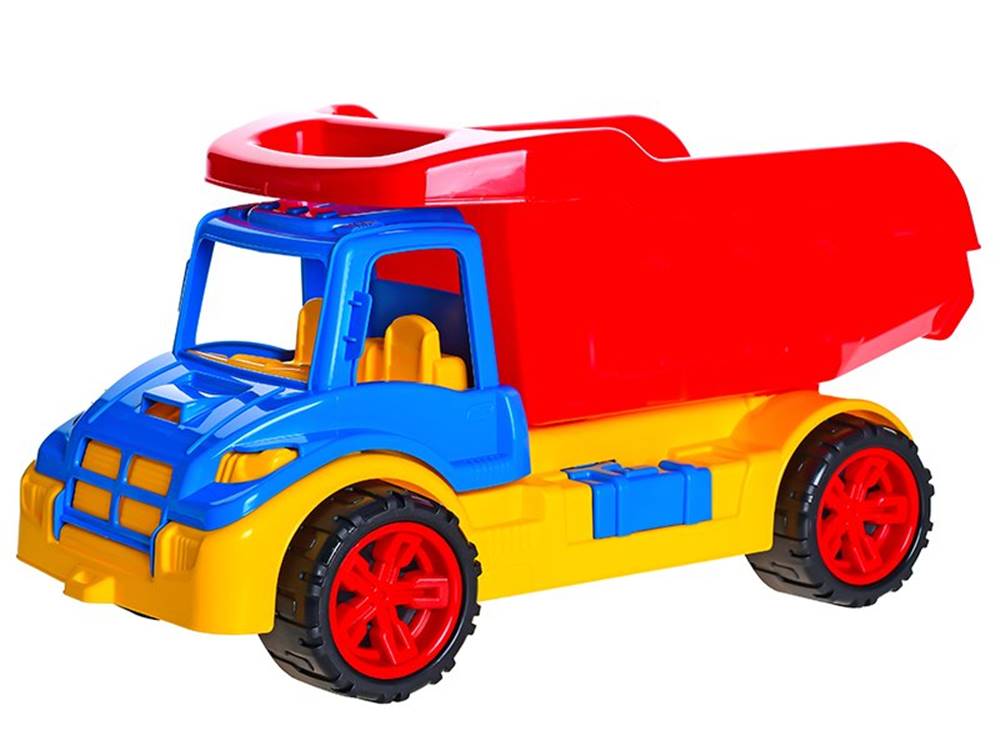  Auto stavebná sklápačka modro-červená 52 cm