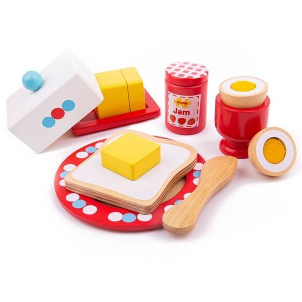 Bigjigs Toys  Dřevěné hračky - Set snídaně značky Bigjigs Toys