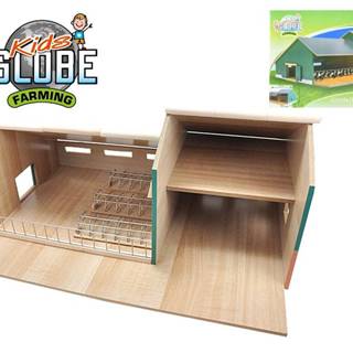 Kids Globe Stajňa s garážou pre traktory drevená 1:32