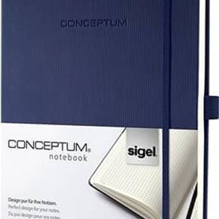 Sigel Exkluzívny zápisník Conceptum,  modrá,  A4,  štvorčekový,  97 listov,  tvrdé dosky,  CO646