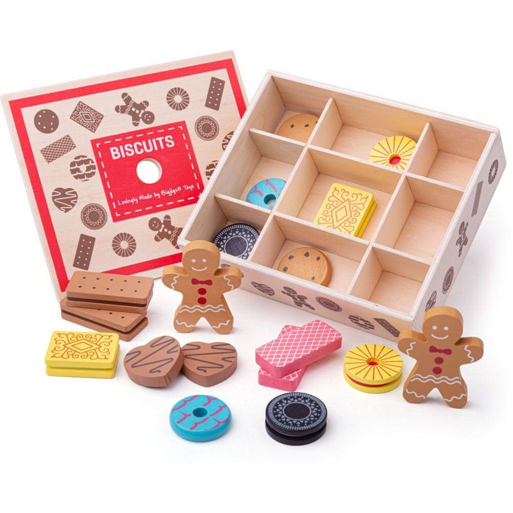 Bigjigs Toys  Box s drevenými sušienkami značky Bigjigs Toys