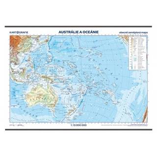 Austrália a Oceánia - školská nástenná zemepisná mapa 1:13 mil./136x96 cm