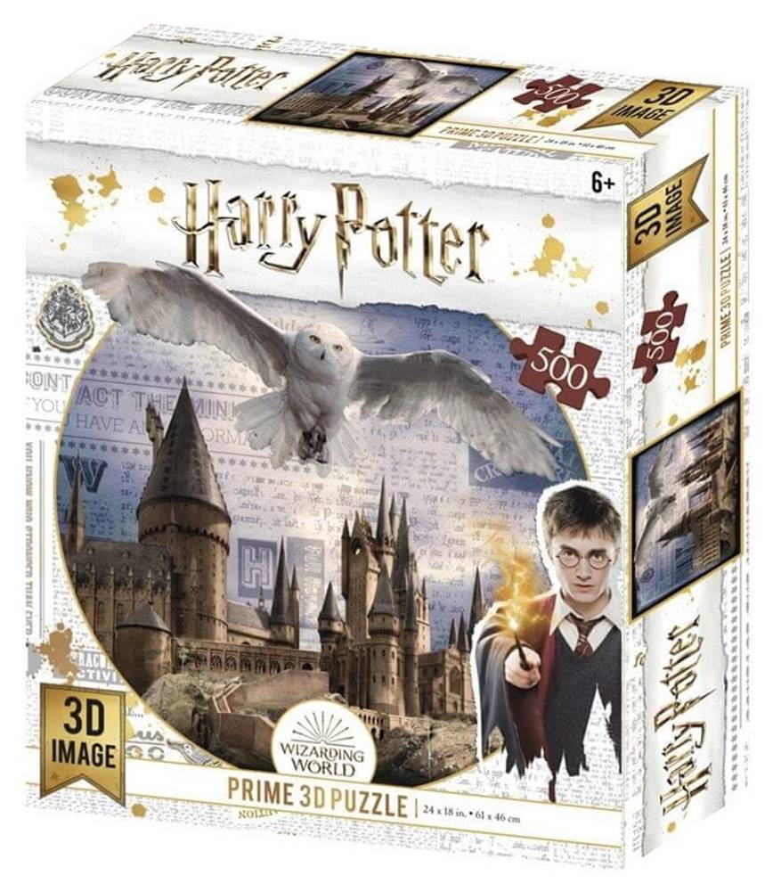 Prime 3D  Puzzle Harry Potter: Rokfortská škola čiar a kúziel 3D 500 dielikov značky Prime 3D