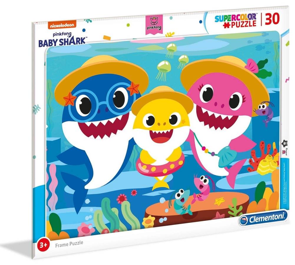 Clementoni  Puzzle Baby Shark: Dovolenka 30 dielikov značky Clementoni