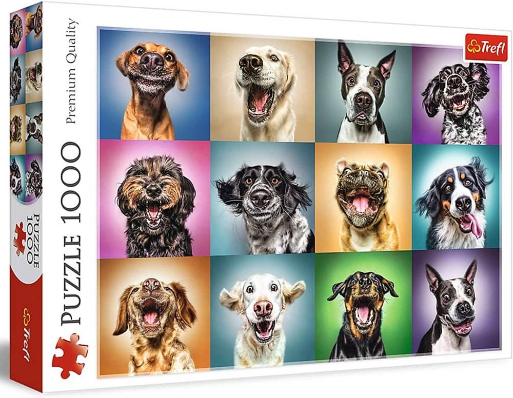 Trefl  Puzzle Zábavné psie portréty 1000 dielikov značky Trefl