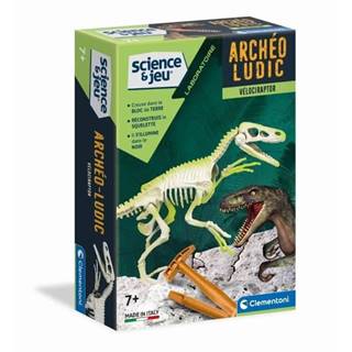 Clementoni   Science & Game,  Archéo Ludic Vélociraptor,  Science Game značky Clementoni