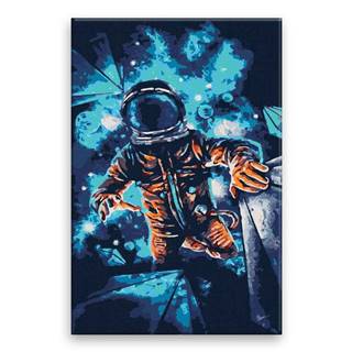 Malujsi Maľovanie podľa čísel - Stratený astronaut - 40x60 cm,  bez dreveného rámu