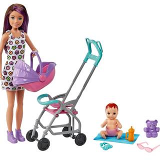 Mattel Barbie Opatrovateľka herný set Kočík FHY97