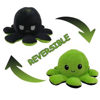 Northix Obojstranná chobotnica - čierna a zelená