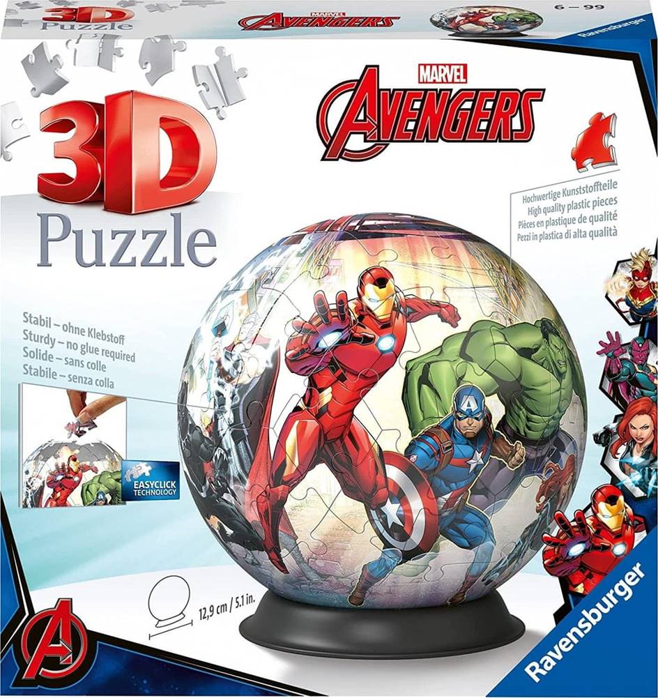 Ravensburger  Puzzleball Marvel: Avengers 73 dielikov značky Ravensburger