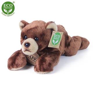  Plyšový medveď ležiaci 18 cm ECO-FRIENDLY
