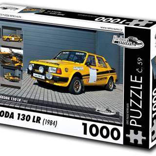 RETRO-AUTA©  Puzzle č. 59 Škoda 130 LR (1984) 1000 dielikov značky RETRO-AUTA©
