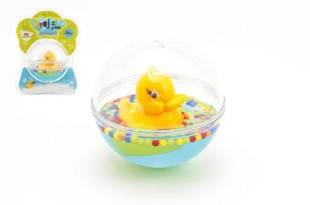 Teddies  Kačička plávajúca v guli s vodou pre najmenších plastová 12cm značky Teddies