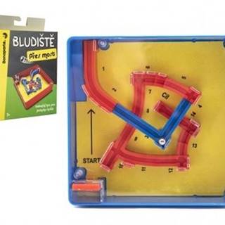 Bludisko / puzzle Cez most plast 12x12cm - Balanční hra pro jednoho hráče