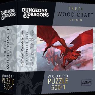 Trefl  Wood Craft Origin puzzle Dungeons&Dragons: Staroveký červený drak 501 dielikov značky Trefl