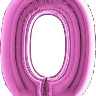 Grabo Nafukovací balónek číslo 0 růžový 102cm extra velký